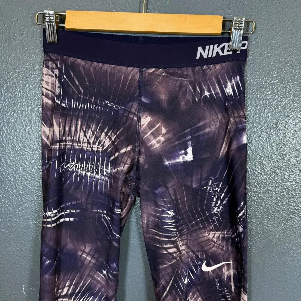 Nike Pro M women’s purple Dri Fit Tight Leggings Workout Pants